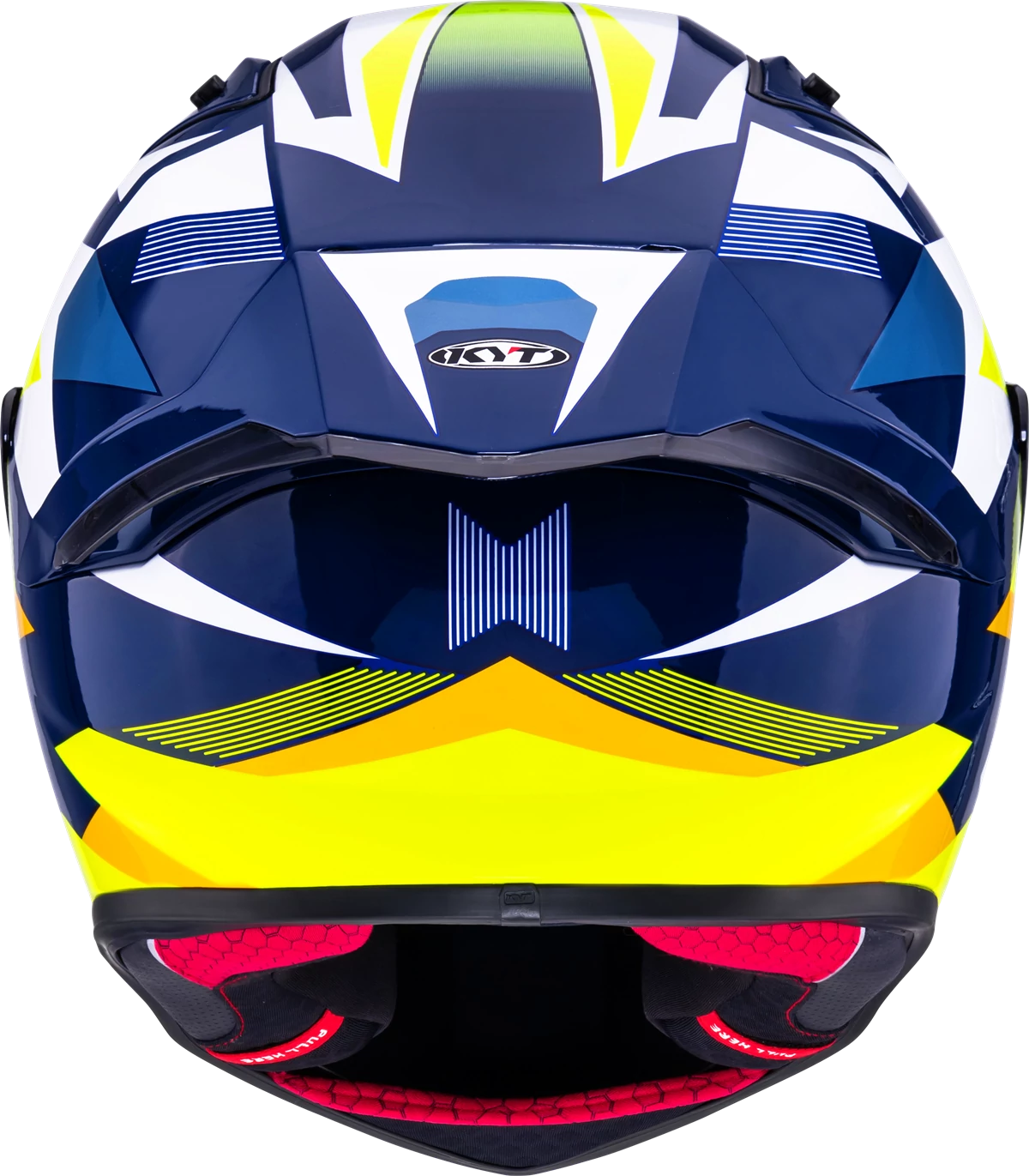 Casca integrala KYT R1R Diamond galben/albastru - MotoRR