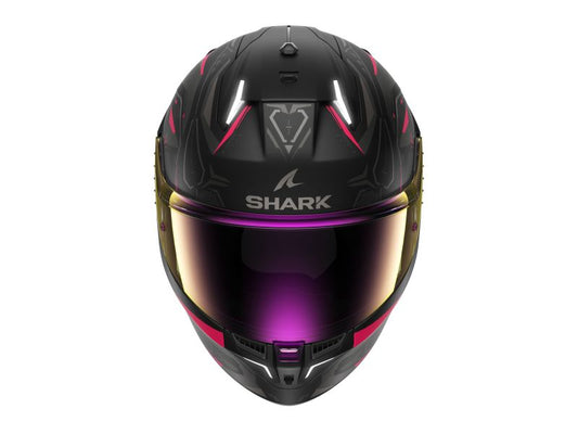 Casca integrala cu LED Shark Skwal i3 LINIK Mat negru / gri / roz - MotoRR