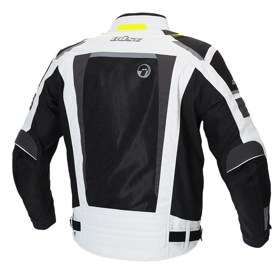 Geaca textil BUSE Livorno gri deschis - MotoRR