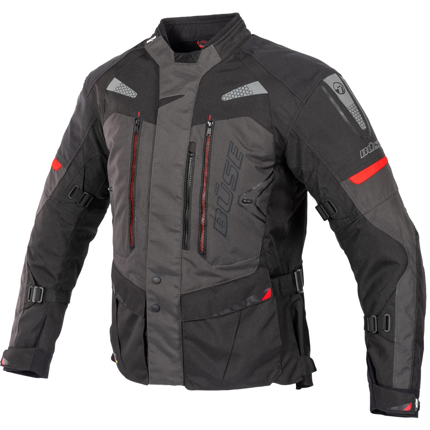 Geaca textil BUSE Monterey negru/gri - MotoRR