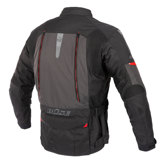 Geaca textil BUSE Monterey negru/gri - MotoRR