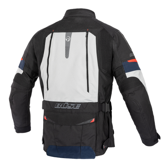 Geaca textil BUSE Monterey gri deschis - MotoRR