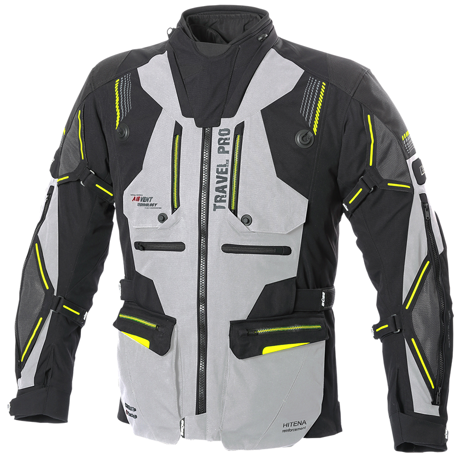 Geaca textil BUSE Travel PRO negru/gri - MotoRR