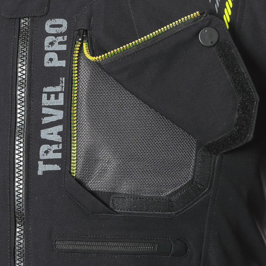 Geaca textil BUSE Travel PRO negru/galben - MotoRR