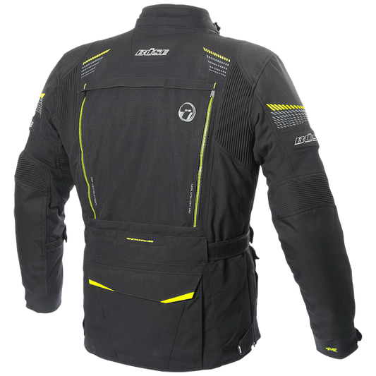 Geaca textil BUSE Travel PRO negru/galben - MotoRR