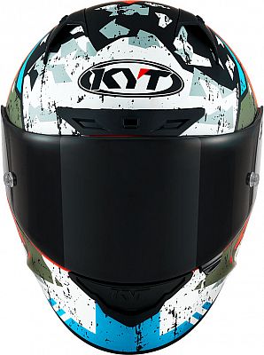Casca integrala KYT NZ Race Blazing Matt rosu/alb/verde - MotoRR