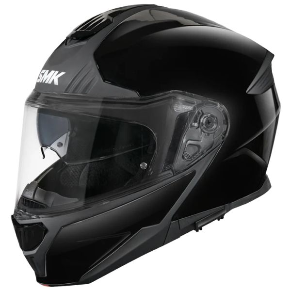 Casca Flip-Up SMK Gullwing negru lucios - MotoRR