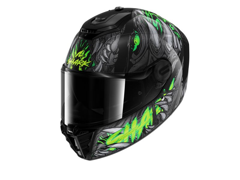 Casca integrala Shark Spartan RS Shaytan negru / verde / galben - MotoRR