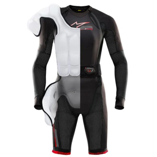 Costum airbag Alpinestars Tech-Air 10 V2 negru-rosu - MotoRR
