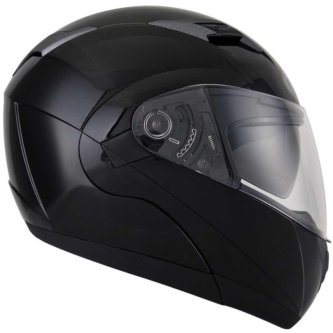 Casca Flip-Up KYT Convair Plain negru - MotoRR