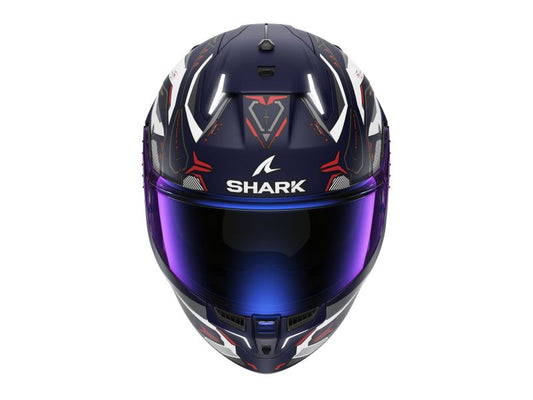 Casca integrala cu LED Shark Skwal i3 LINIK Mat albastru / rosu / alb - MotoRR