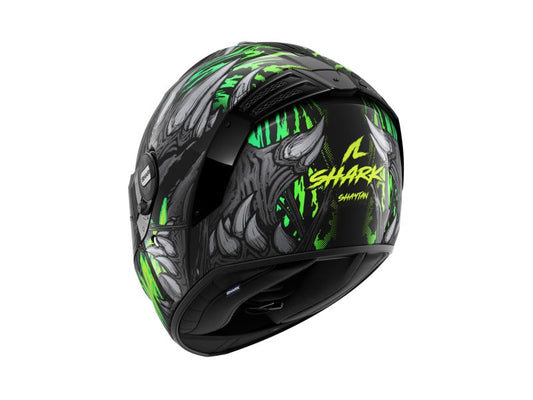 Casca integrala Shark Spartan RS Shaytan negru / verde / galben - MotoRR
