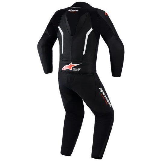 Combinezon 2 piese Alpinestars GP Force V2 alb/negru/rosu
