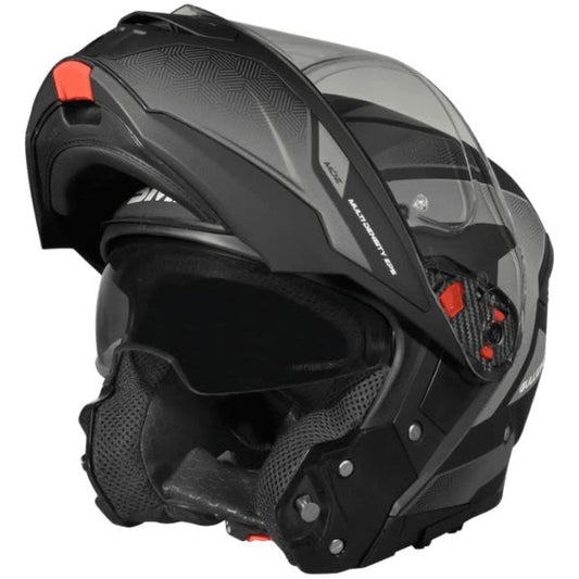 Casca Flip-Up SMK Gullwing Sonic negru-gri