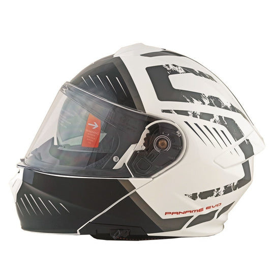 Casca Flip-Up Roxar Paname EVO Edge Light negru/alb - MotoRR