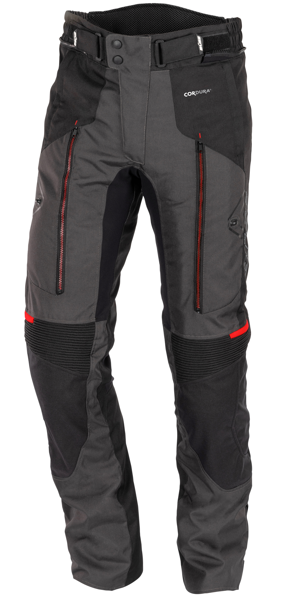 Pantaloni textil BUSE Monterey negru/gri