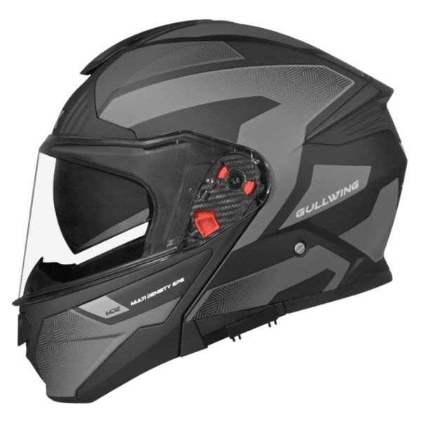 Casca Flip-Up SMK Gullwing Sonic negru-gri - MotoRR