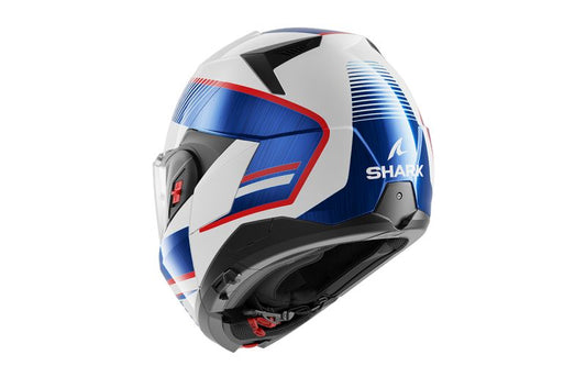 Casca Flip-Back Shark Oxo Sikter albastru / rosu / alb - MotoRR