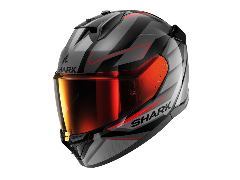 Casca integrala Shark D-Skwal 3 Sizler Mat negru / gri / rosu - MotoRR