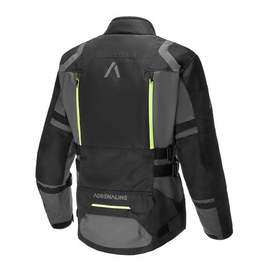 Geaca textil Adrenaline Bergen PPE negru / galben fluo - MotoRR