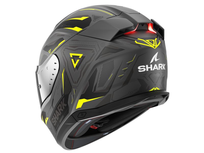 Casca integrala cu LED Shark Skwal i3 LINIK negru / gri / galben - MotoRR