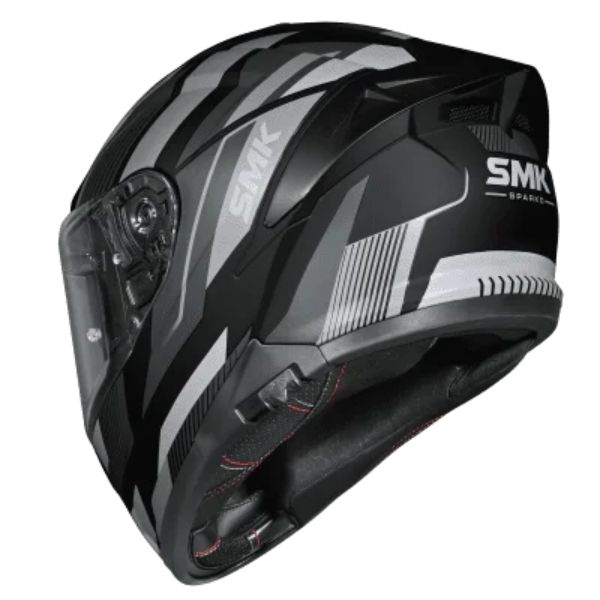 Casca integrala SMK Typhoon Sparko gri-negru-alb - MotoRR