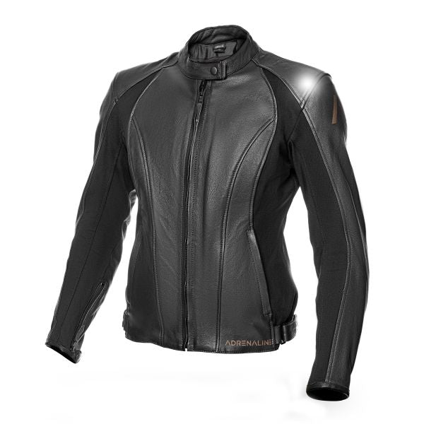 Geaca de piele femei Adrenaline Siena 2.0 PPE negru - MotoRR