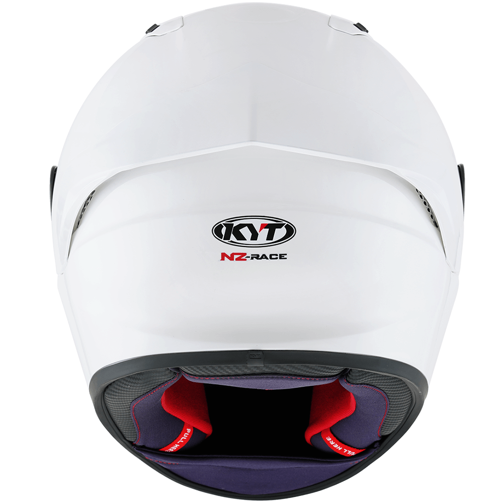 Casca integrala KYT NZ Race Plain alb - MotoRR