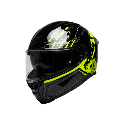 Casca integrala Roxar Bayamo EVO Toxic negru/fluo - MotoRR