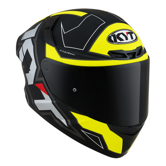 Casca integrala KYT TT-Course Electron negru mat/galben - MotoRR