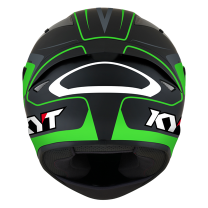 Casca integrala KYT TT-Course Overtech negru/verde - MotoRR