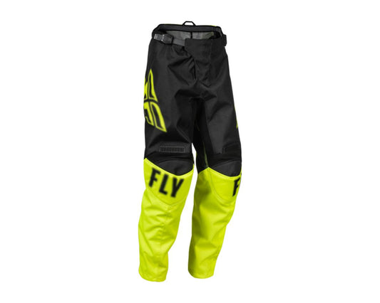 Pantaloni Offroad copii FLY Racing Youth F-16 negru / galben fosforescent - MotoRR