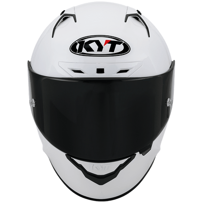 Casca integrala KYT NZ Race Plain alb - MotoRR