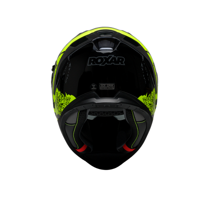 Casca integrala Roxar Bayamo EVO Toxic negru/fluo - MotoRR