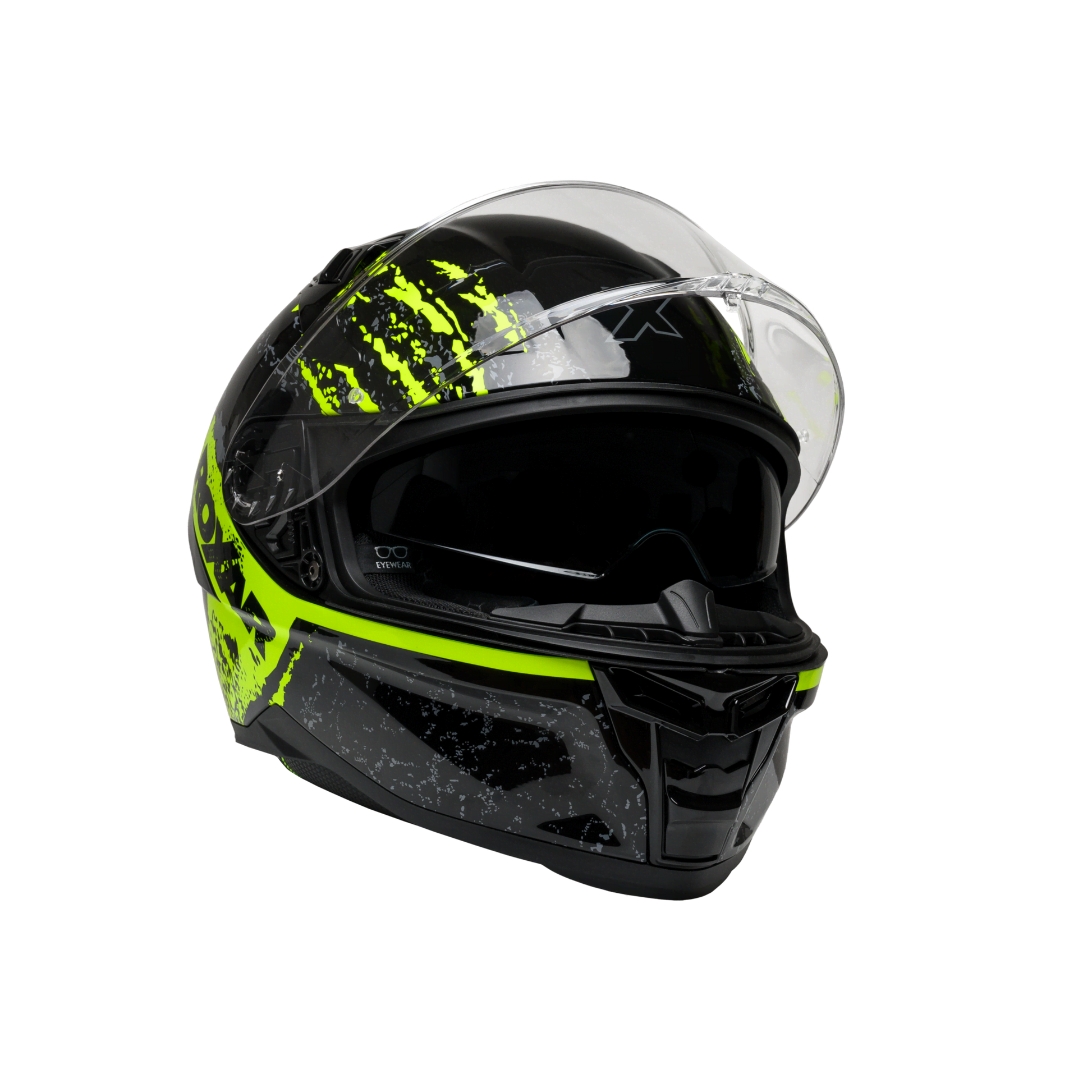 Casca integrala Roxar Bayamo EVO Toxic negru/fluo - MotoRR
