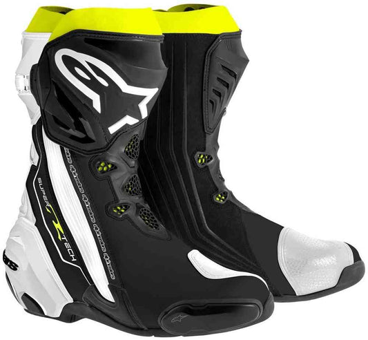 Ghete sport Alpinestars Supertech R negru / alb / galben - MotoRR