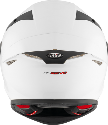 Casca integrala KYT TT-Revo Plain alb - MotoRR