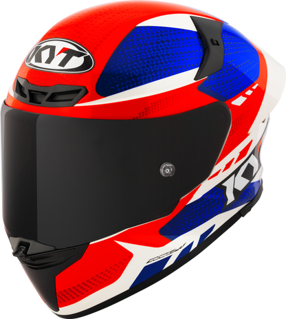 Casca integrala KYT TT-Revo Gear albastru/rosu - MotoRR
