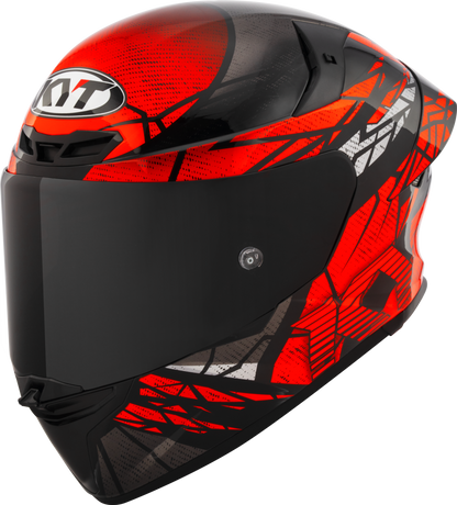 Casca integrala KYT TT-Revo Combustion Matt rosu - MotoRR