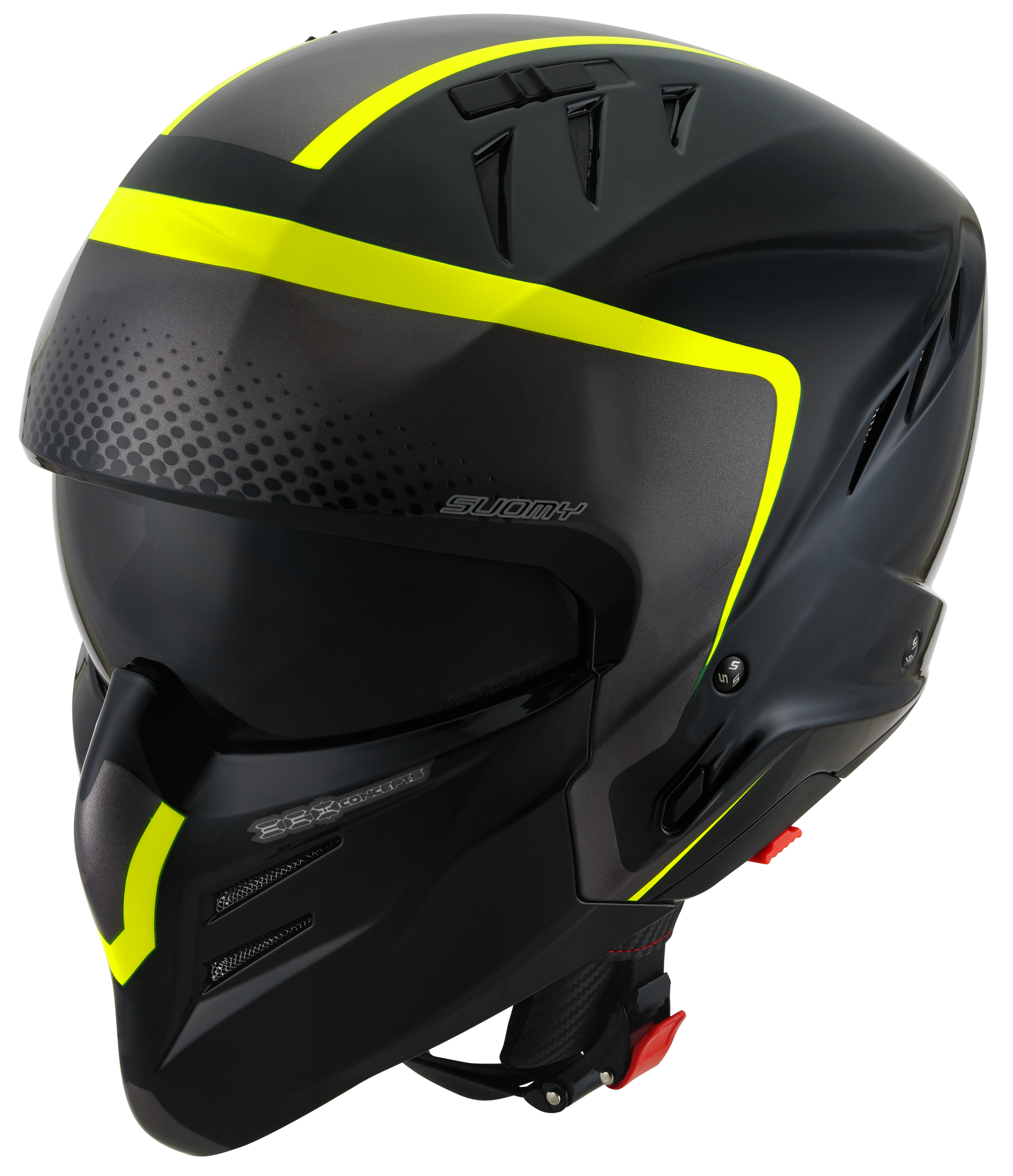Casca integrala Suomy Armor Crew negru/galben - MotoRR