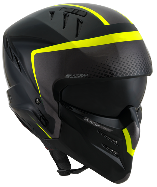 Casca integrala Suomy Armor Crew negru/galben - MotoRR
