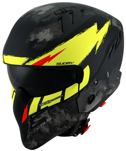 Casca integrala Suomy Armor Hi Volt Mat negru/galben - MotoRR