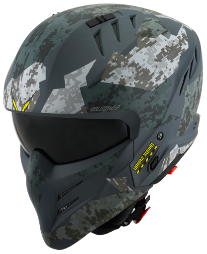 Casca integrala Suomy Armor Urban Squad camuflaj mat gri - MotoRR