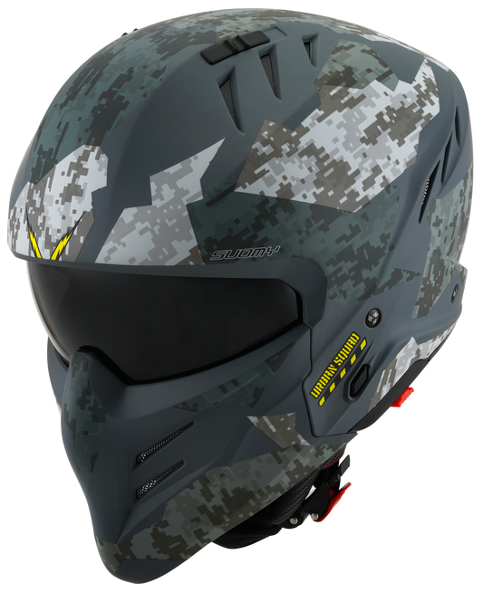 Casca integrala Suomy Armor Urban Squad camuflaj mat gri - MotoRR
