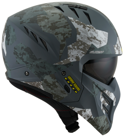 Casca integrala Suomy Armor Urban Squad camuflaj mat gri - MotoRR