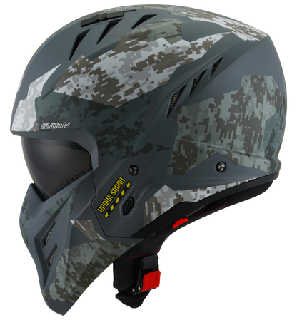 Casca integrala Suomy Armor Urban Squad camuflaj mat gri - MotoRR