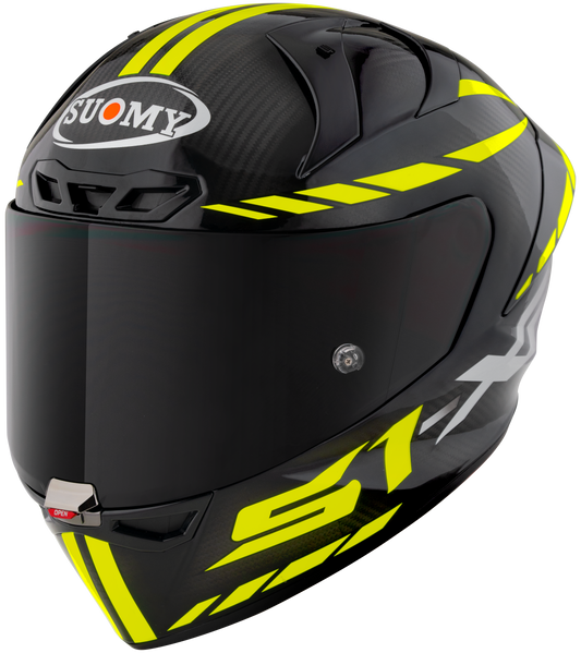 Casca integrala Suomy S1-XR GP Carbon Hypersonic galben - MotoRR