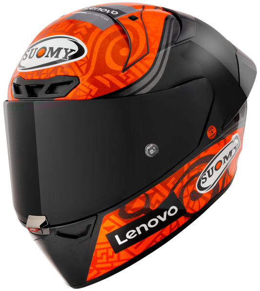 Casca integrala Suomy S1-XR GP Carbon Hypersonic portocaliu - MotoRR