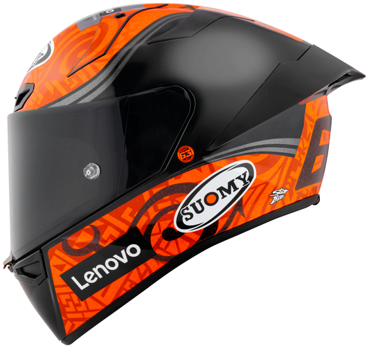 Casca integrala Suomy S1-XR GP Carbon Hypersonic portocaliu - MotoRR
