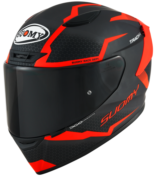 Casca integrala Suomy Track-1 Reaction mat antracit/rosu